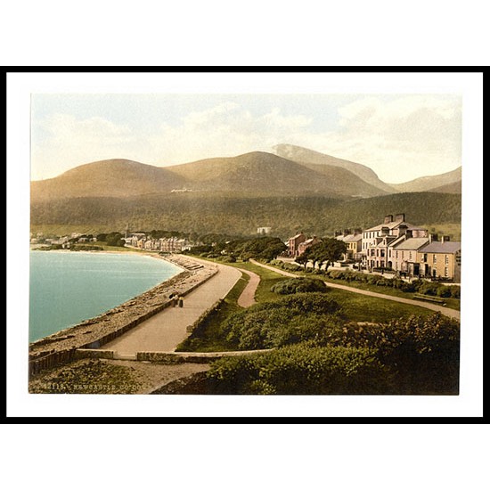 Newcastle. Co. Down, A New Print Of a Vintage Irish Photochrom